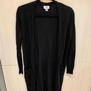 Old Navy Long Black Cardigan